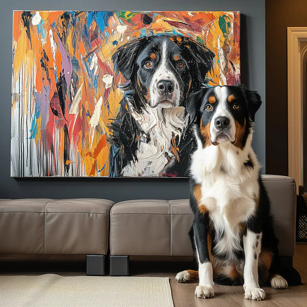 Custom 3D Embossed Canvas Painting-"Abstract Expressionism" - Image 3
