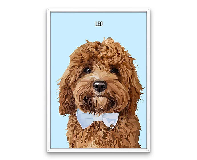 Custom Framed Single Pet Portrait - Image 3