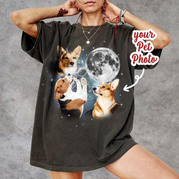 Custom Pet Moon Shirts, Memorial Gifts For Pet Lovers - Image 3
