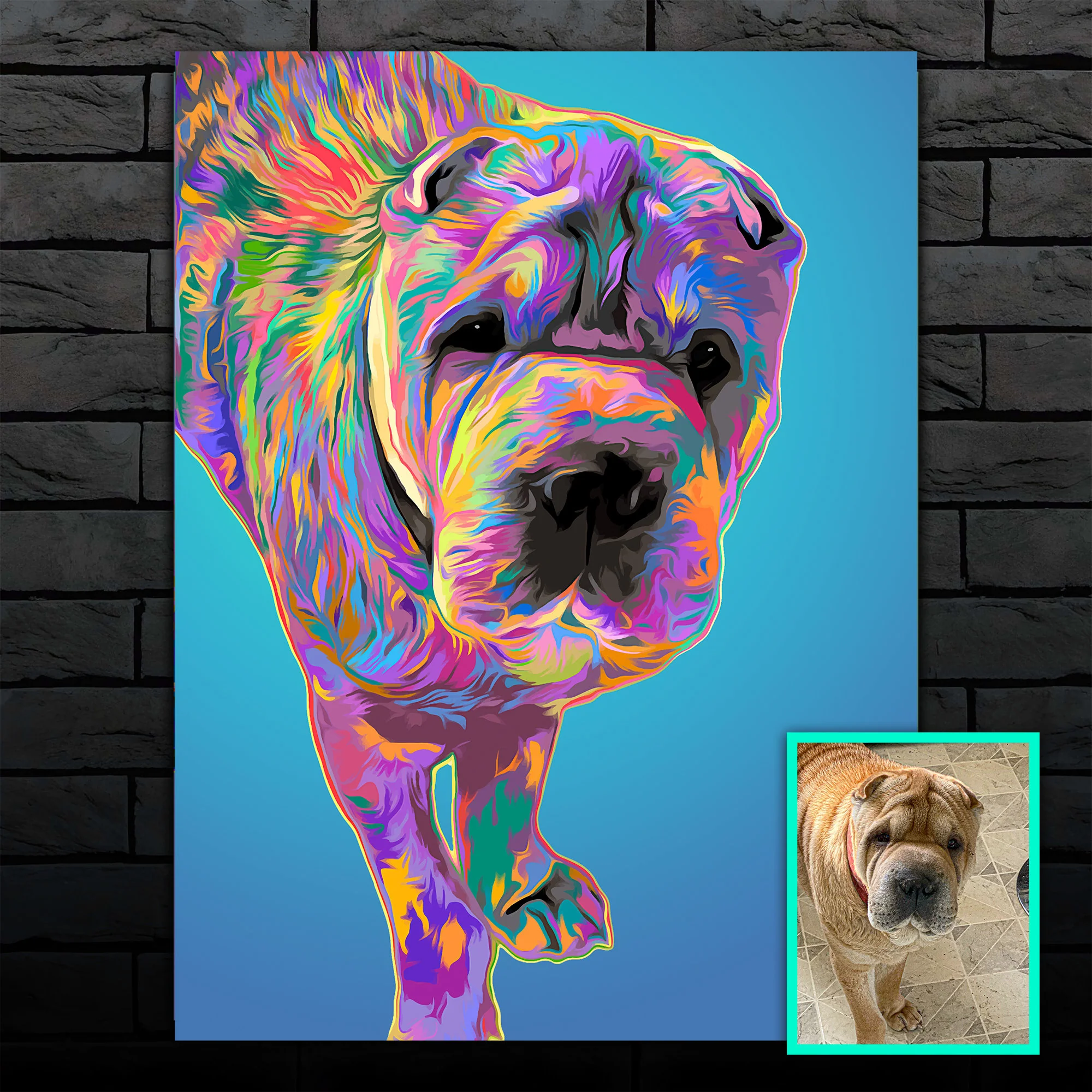 Custom Pet Portrait from Your Photo, Pop Art, Dog, Cat - Image 3