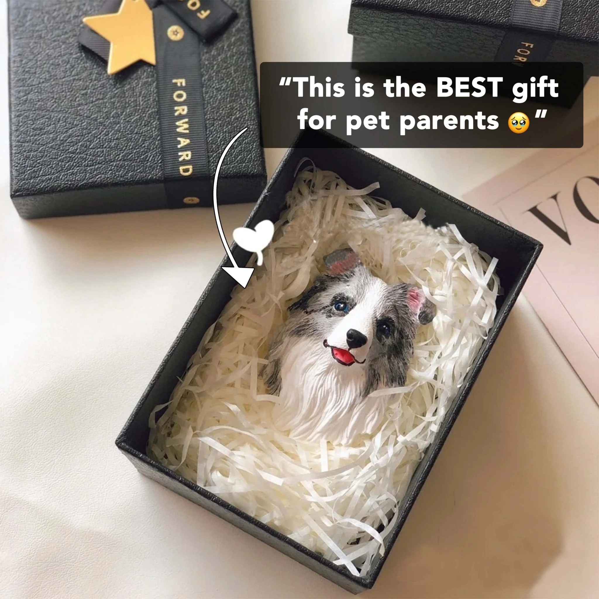 Custom Pet Sculpture – Multifunctional Pet Portrait Fridge Magnet and Car Air Freshener - Image 3