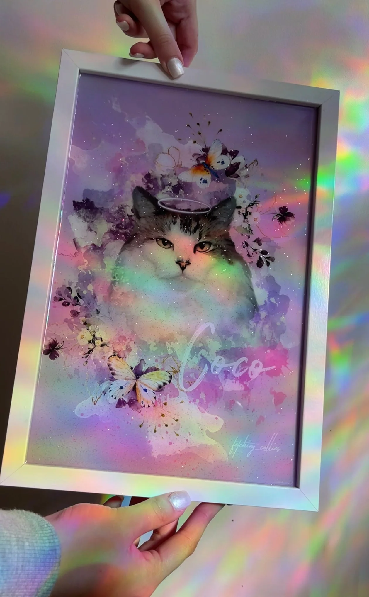 Glitter Embellished Print - Pet Oil Painting - Image 3