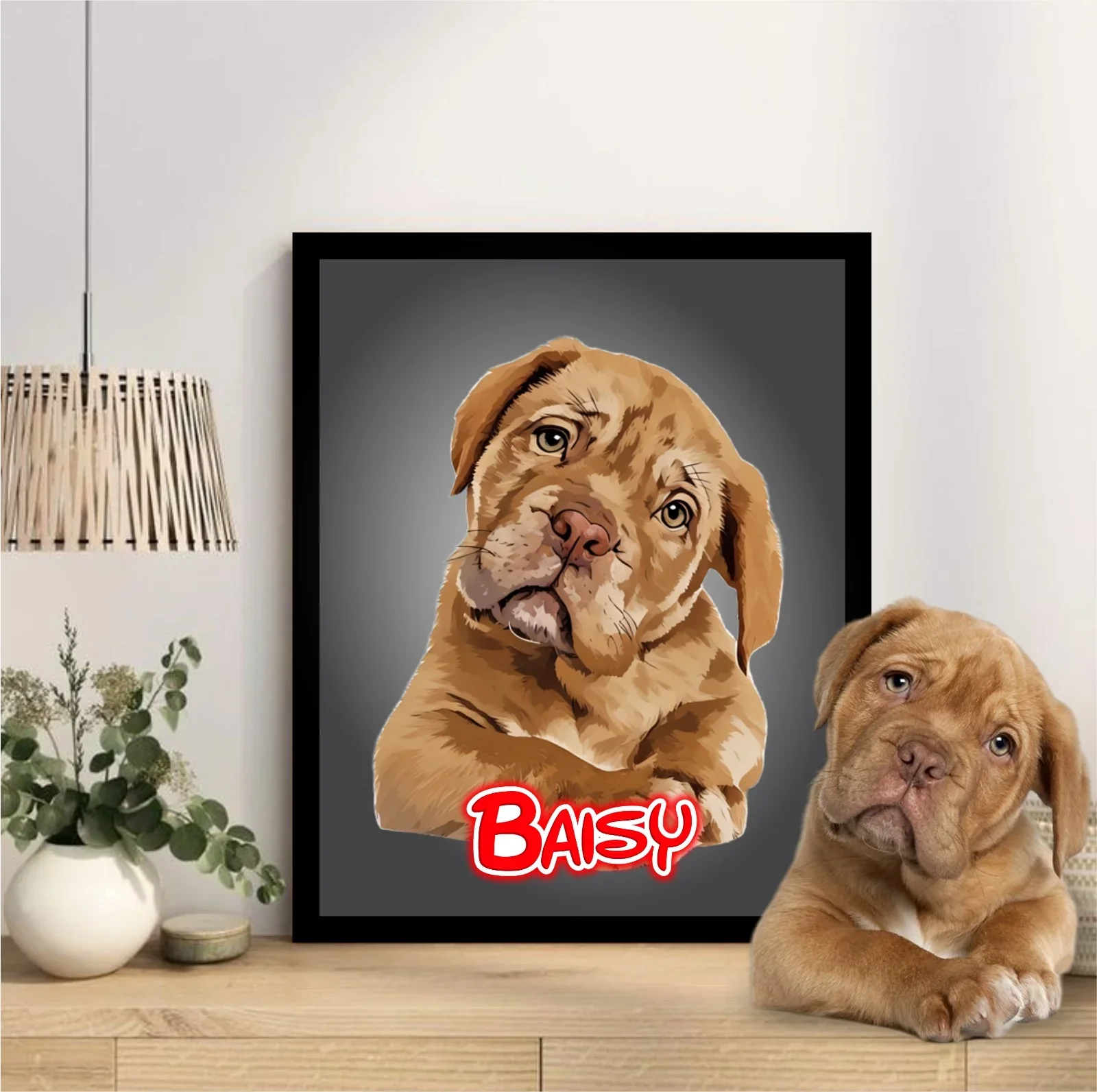 Pet Portrait Frame With Neon Light - Image 6
