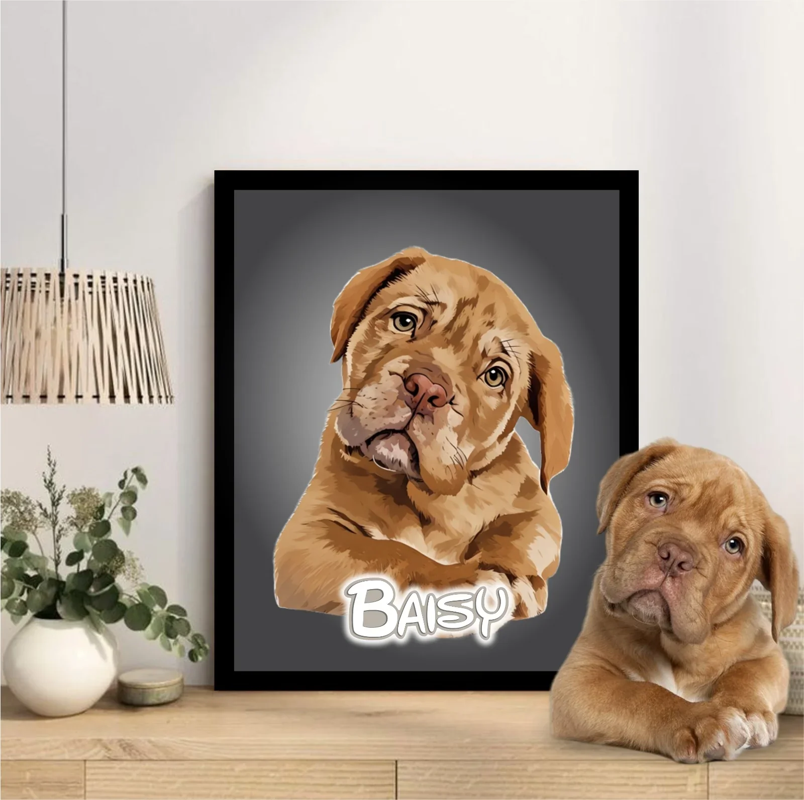 Pet Portrait Frame With Neon Light - Image 9