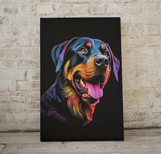 Popcolor Style Custom Pet Portrait Canvas - Image 3