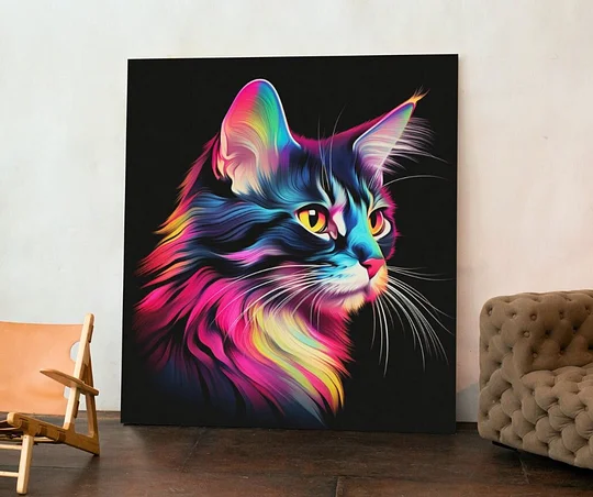 Popcolor Style Custom Pet Portrait Canvas - Image 4