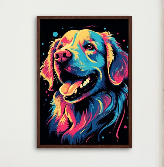 Popcolor Style Custom Pet Portrait Canvas - Image 5
