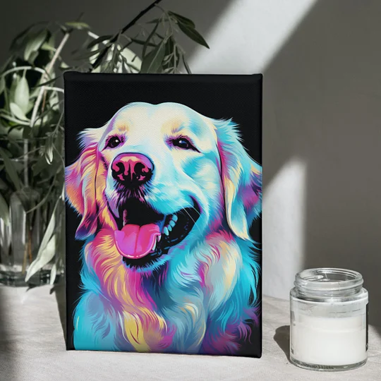 Popcolor Style Custom Pet Portrait Canvas - Image 6