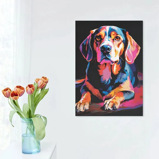 Popcolor Style Custom Pet Portrait Canvas - Image 7
